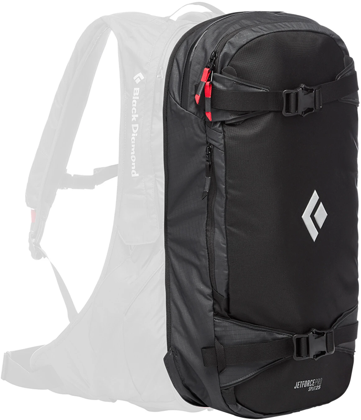 Black Diamond JetForce Pro Split Booster Sac à dos Split 25l, noir 3 Black Diamond JetForce Pro Split Booster Sac à dos Split 25l, noir
