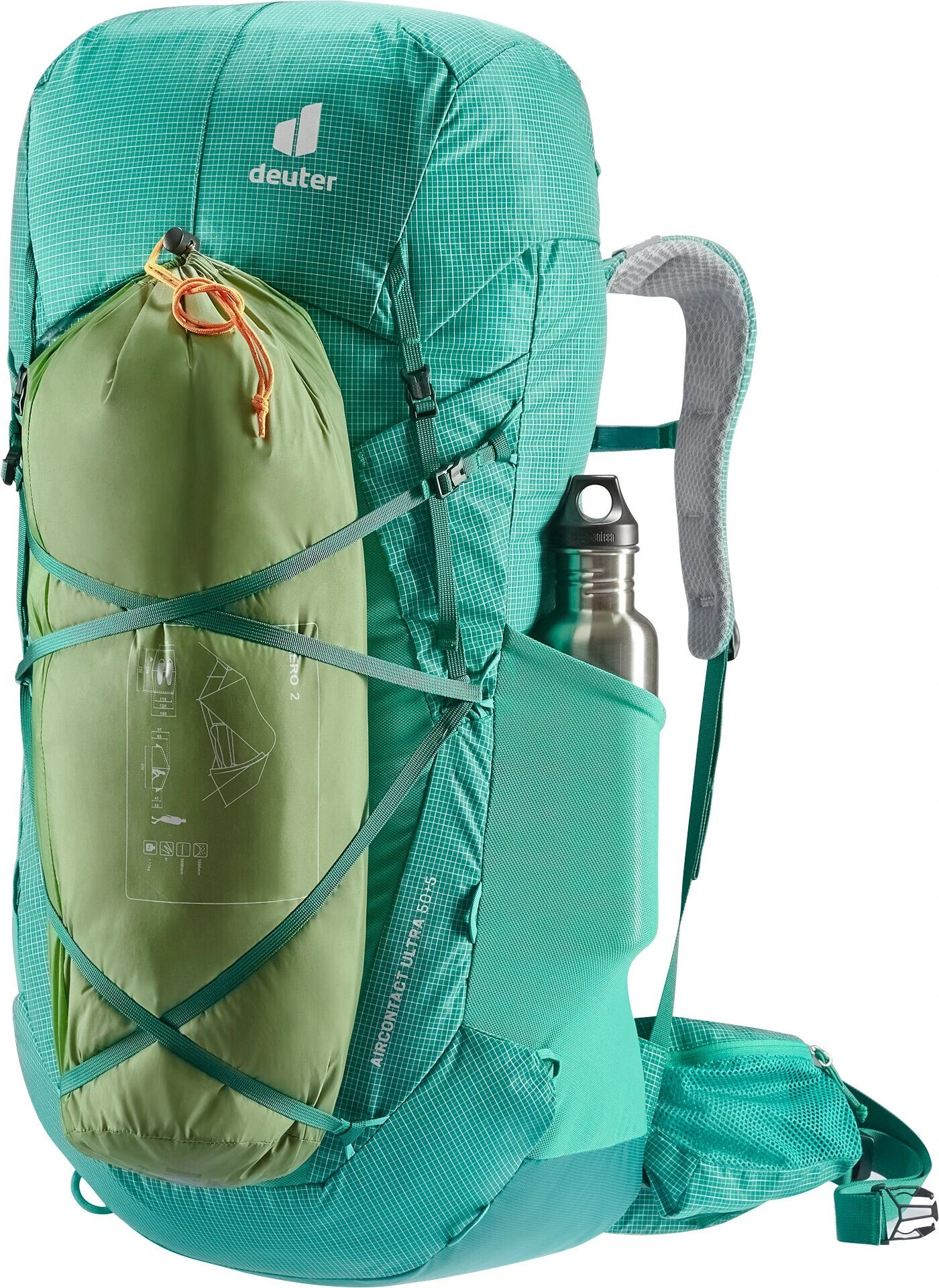 Deuter Aircontact Ultra 50+5 Sac à dos, Bleu pétrole/vert 6 Deuter Aircontact Ultra 50+5 Sac à dos, Bleu pétrole/vert – Image 4