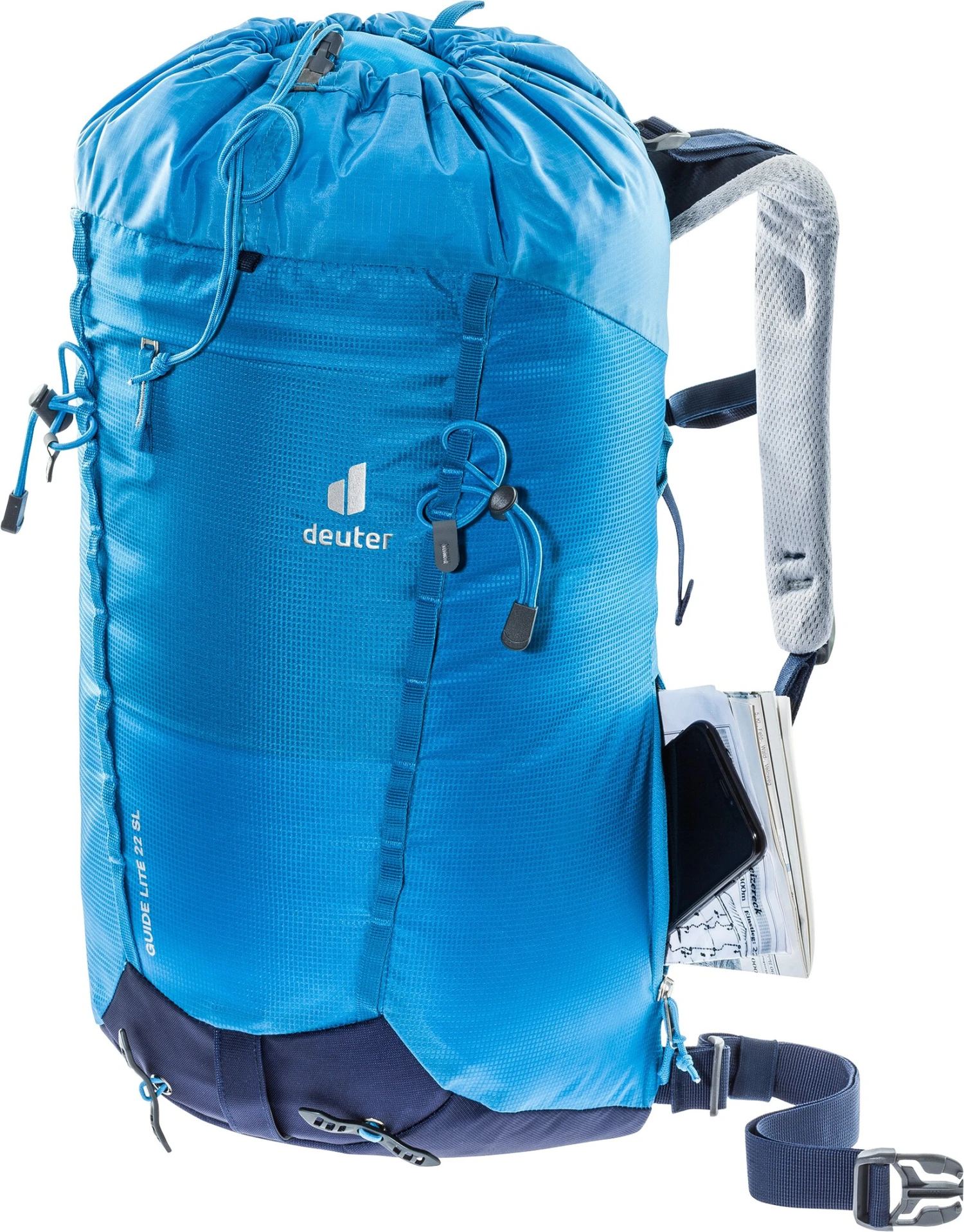 Deuter Guide Lite 22 SL Sac à dos Femme, turquoise/Bleu pétrole 6 Deuter Guide Lite 22 SL Sac à dos Femme, turquoise/Bleu pétrole – Image 4