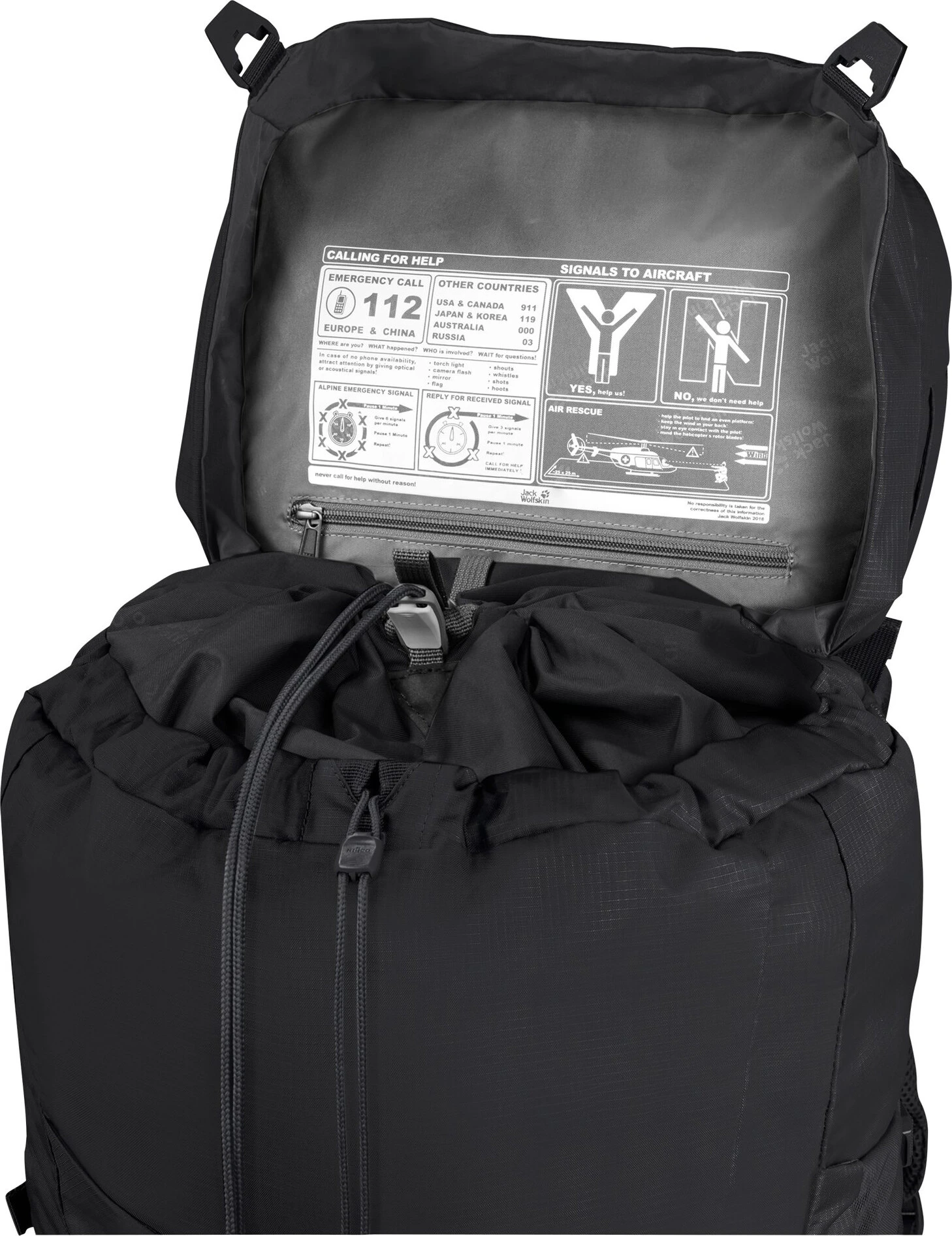 Jack Wolfskin Highland Trail 55 Sac à dos, noir 6 Jack Wolfskin Highland Trail 55 Sac à dos, noir – Image 4