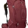 Osprey Aura AG 50 Sac à dos Femme, rouge -Sacs à dos Boutique osprey aura ag 50 backpack women berry sorbet red 1